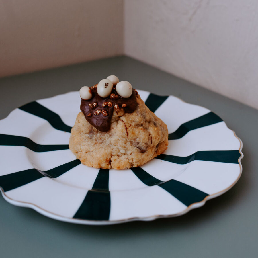 Nutella y conguitos blancos